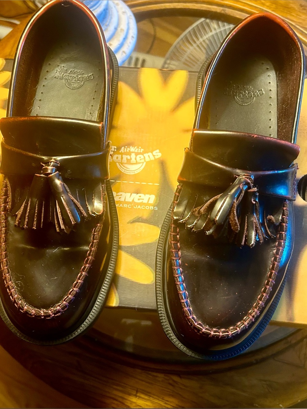 Dr. Martens Black Leather Tassel Loafers - Picture 2 of 5